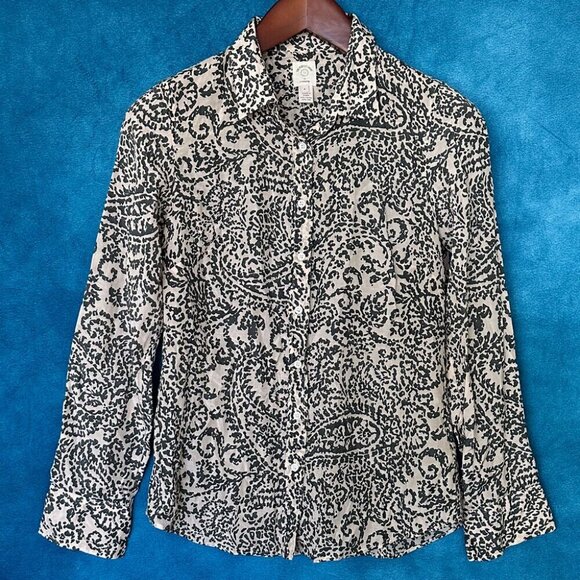 J Crew The Perfect Shirt, Cotton & Silk, Size 4 - Picture 1 of 4
